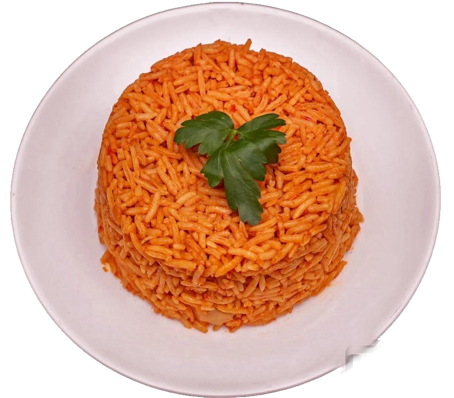 plate of Jollof rice 